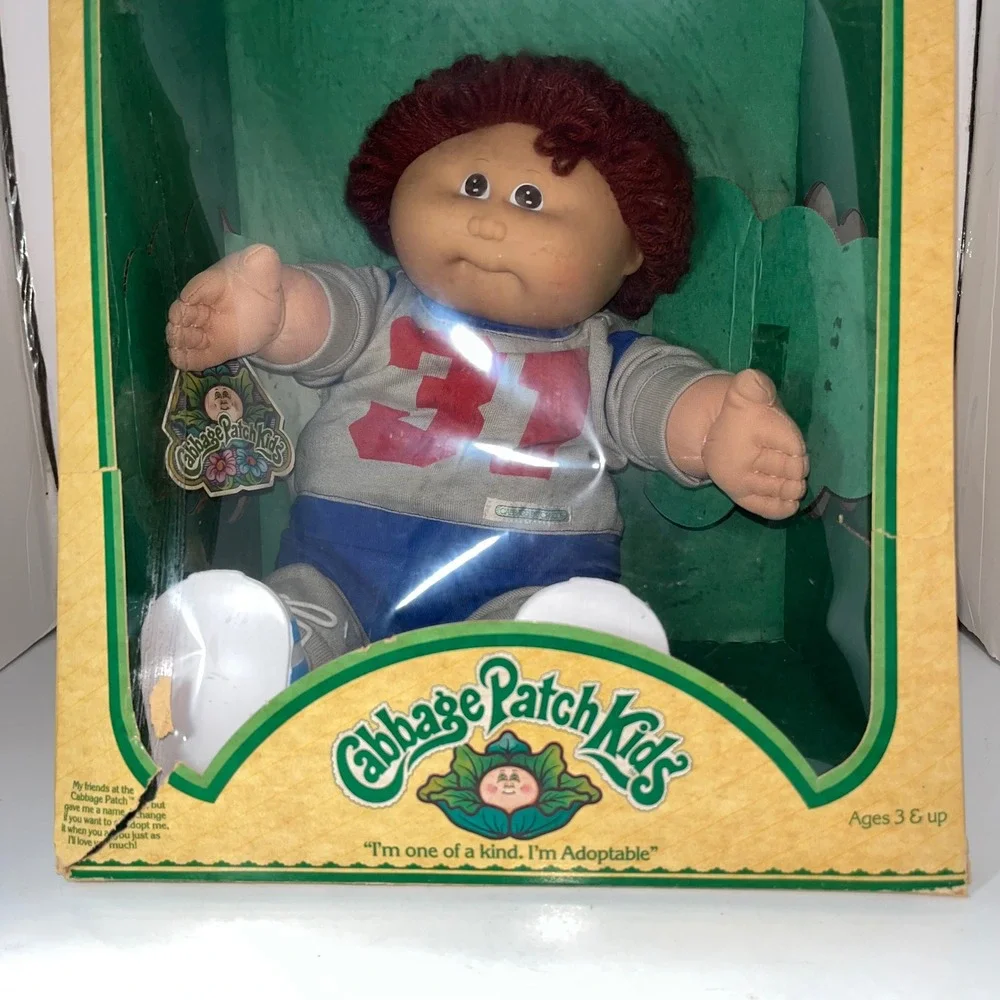 Vintage 1983 Cabbage Patch Kids Doll Coleco Meyer Lincoln Auburn Hair Brown Eyes